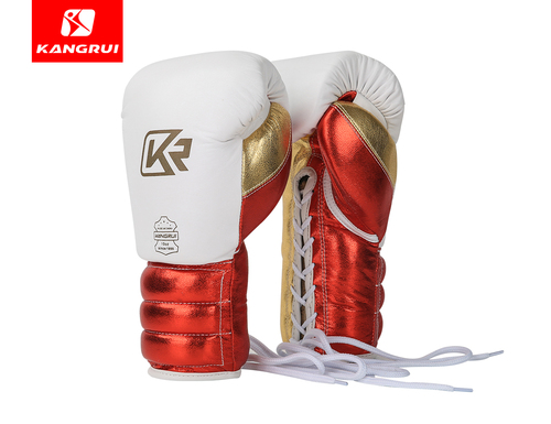KB344-2精英系绳拳套白金红