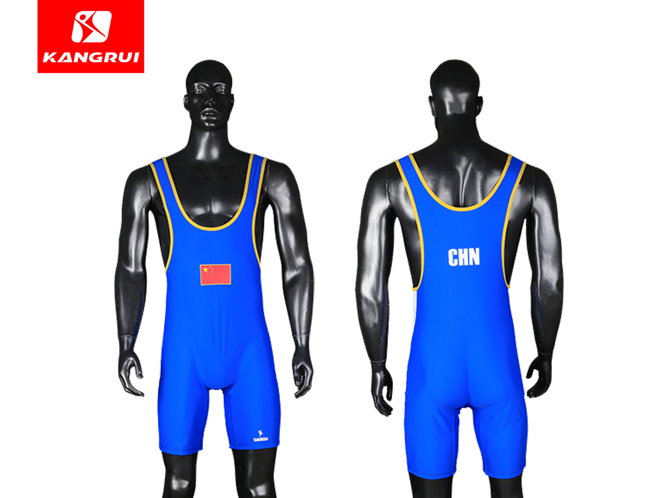 KWE181举重服蓝色男 - 潍坊康瑞体育产业股份有限公司