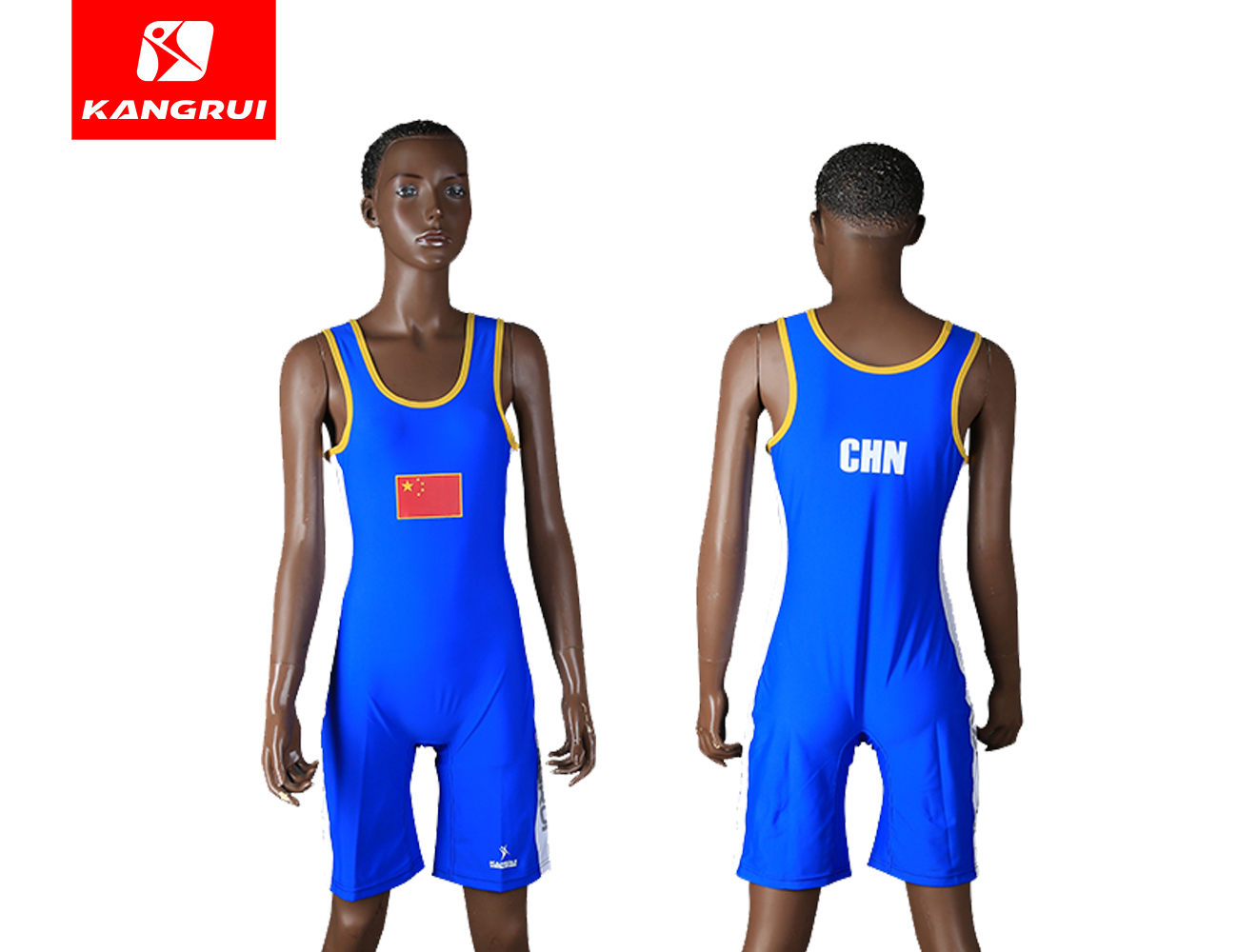 KWE181举重服蓝色女 - 潍坊康瑞体育产业股份有限公司