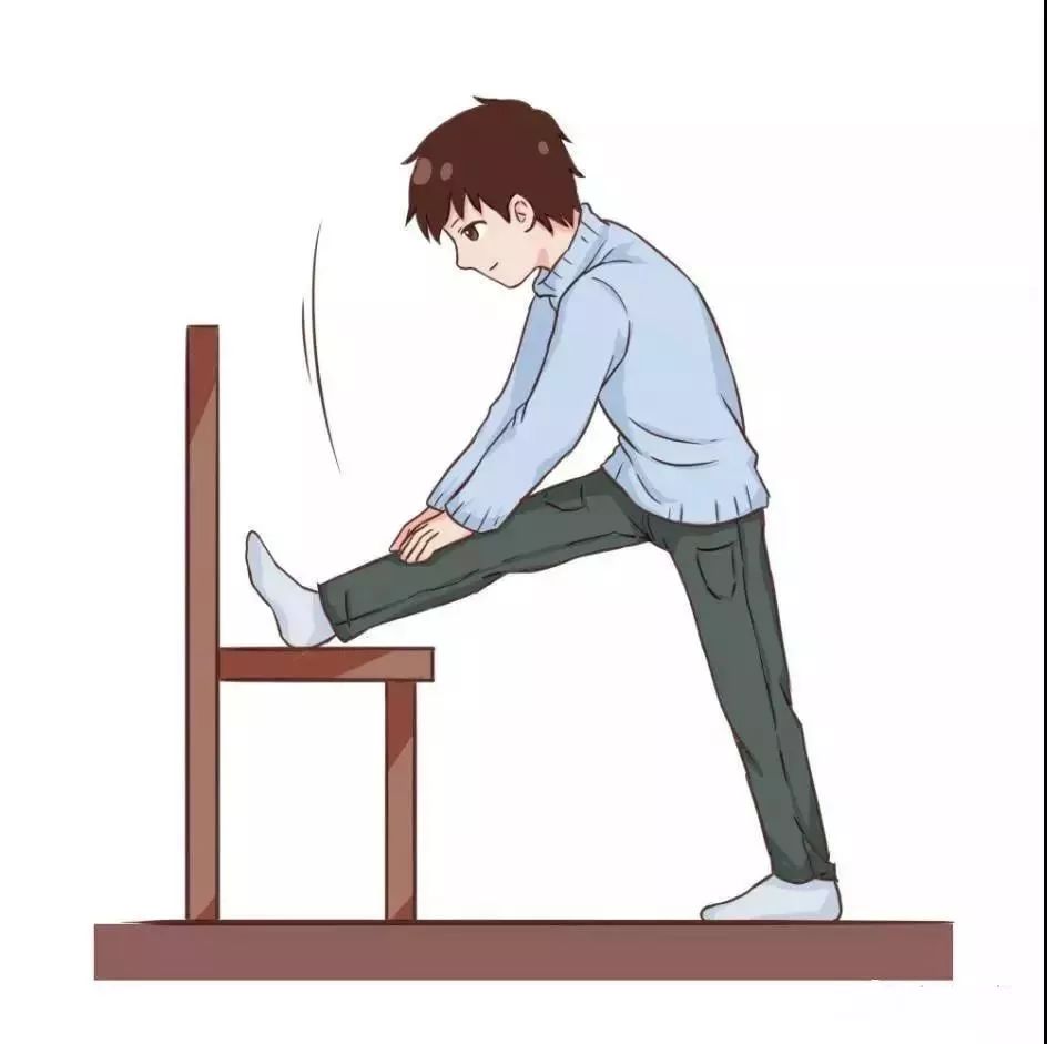 2.单脚支撑压腿